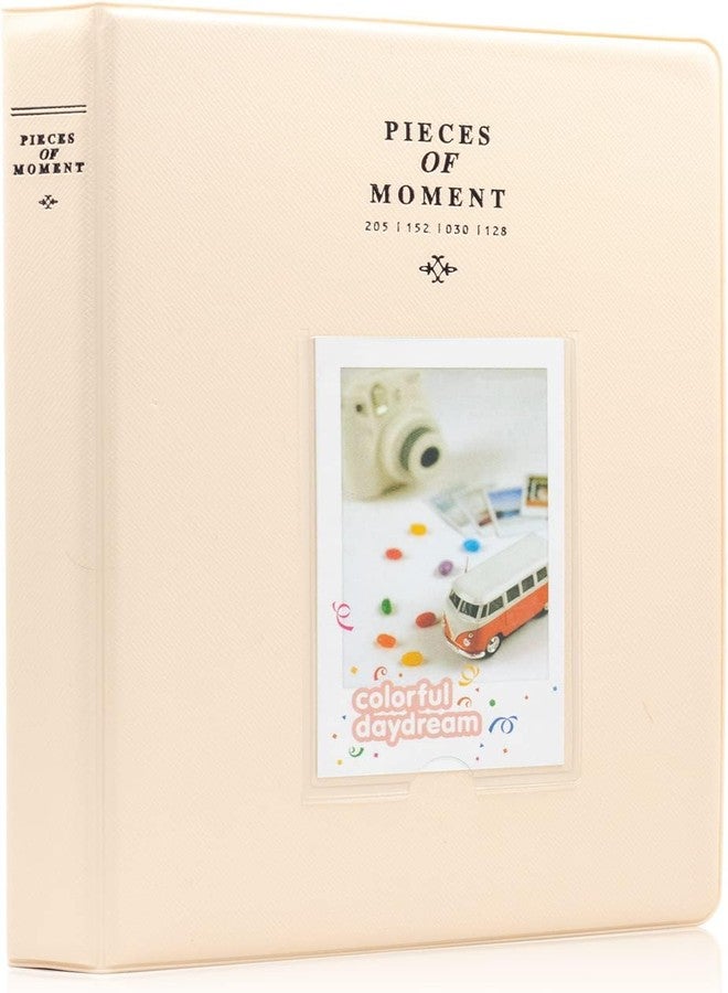 Zenko 128 Pockets Mini Photo Album compatible with Fujifilm Instax Mini 12 Mini 11 Mini 9 Mini 8 Mini 90 Mini 25, Polaroid Snap PIC-300, Kodak Min (Beige) - Image 1